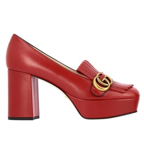 scarpe gucci donne con tacco rossr|Scarpe col tacco GUCCI da Donna .